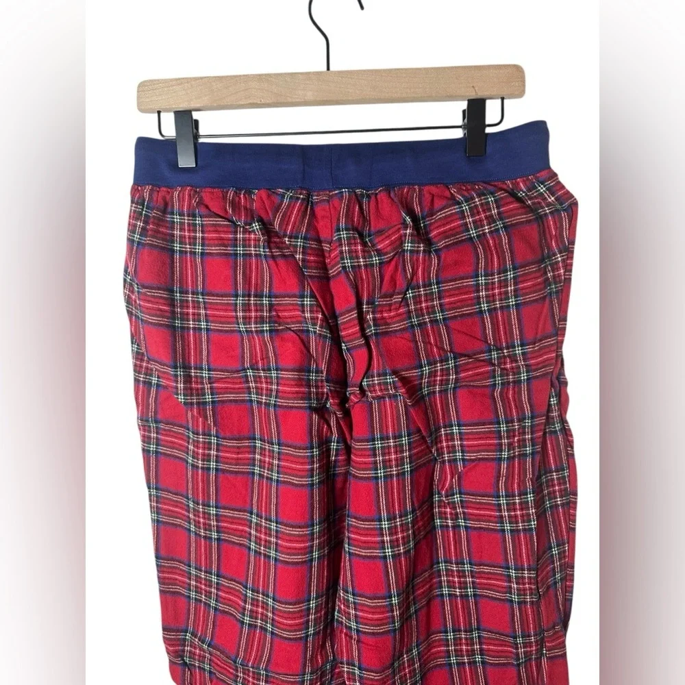 L.L. Bean‎ Men’s Plaid Flannel Pajama Pants Red Blue M Regular